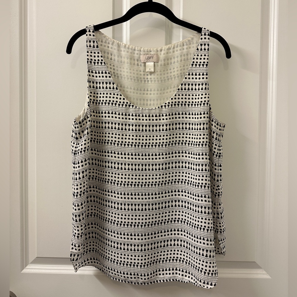 [LOFT] Black & White Tank